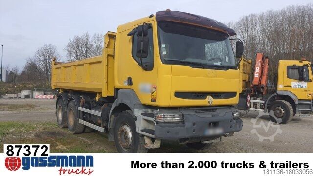 Tipper truck Renault Kerax 380.26 6x4, Bordmatik links