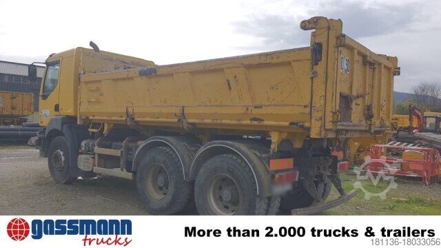 Tipper truck Renault Kerax 380.26 6x4, Bordmatik links
