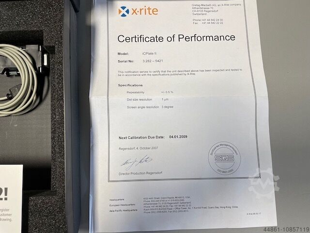 Densitometer X-Rite ICPlateII