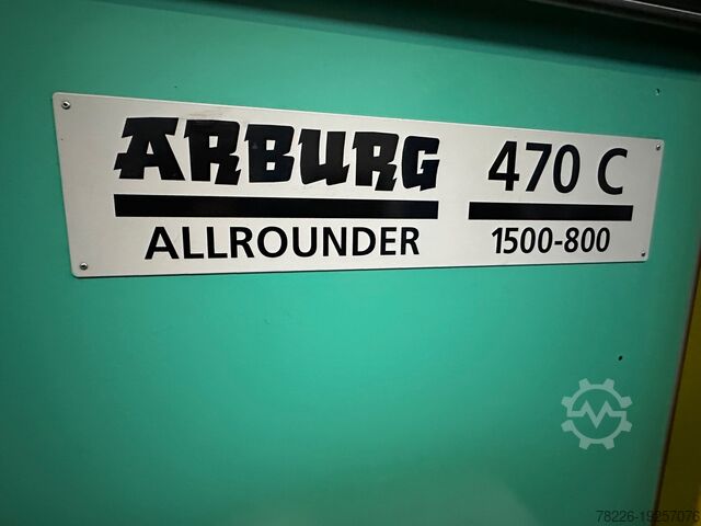 Injection molding machine Arburg 470C 1500-800