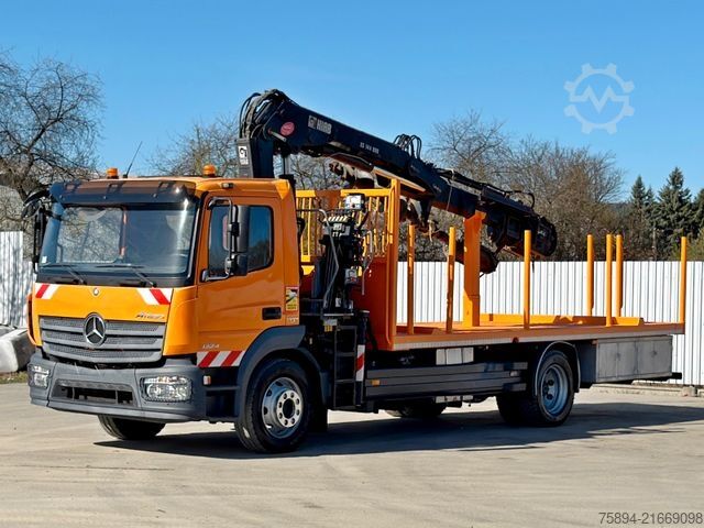 Autokran MERCEDES-BENZ ATEGO 1324 * HIAB 144 B - DUO + Bohrgerät * TOP