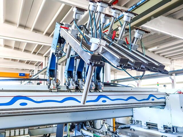 Multi-spindle drilling machine WEEKE BST 500 D