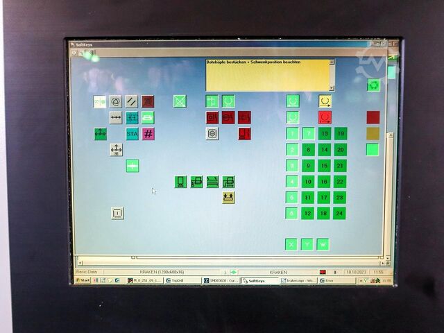 Multi-spindle drilling machine WEEKE BST 500 D