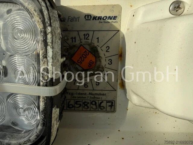 Tarpaulin Krone Mega / Edscha / Liftachse