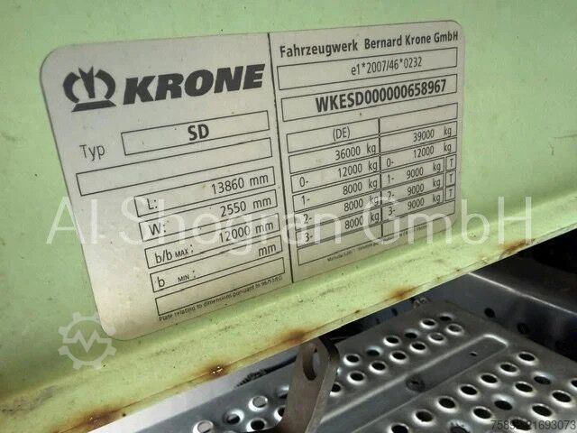 Plane Krone Mega / Edscha / Liftachse