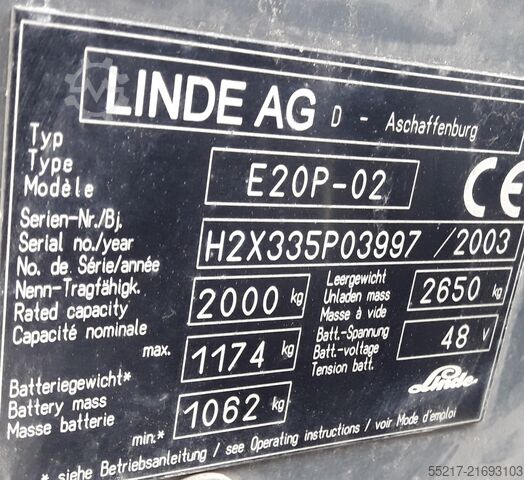 Gabelstapler Linde Linde E20P - 02