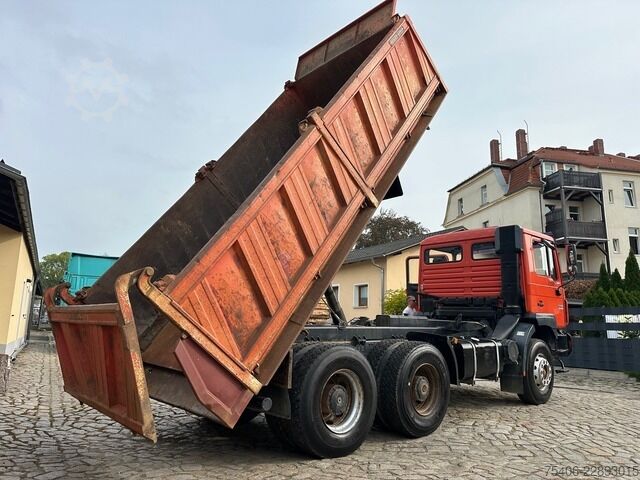 Tipper truck man 27.403 Silent 6x4 Dreiseitenkipper AHK
