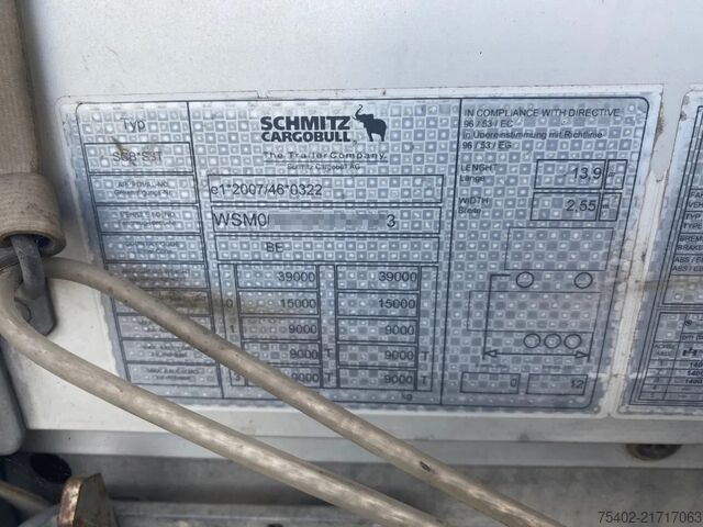Curtain sided Schmitz Cargobull SCB*S3T / Coil / Tautliner / Disc Brakes