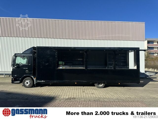 Transporter mit Koffer MAN TGL 8.220 4x2 BL, Verkaufsaufbau, NUR 15.800KM!
