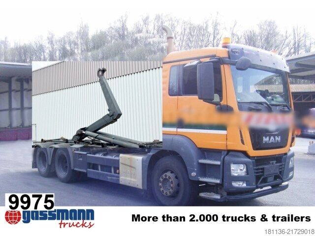 Roll-off tipper truck MAN TGS 26.400 6X4 BL