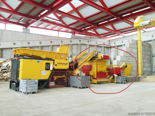 Single shaft shredder ZERMA Zerkleinerungsanlage Restholz ZPS 2000