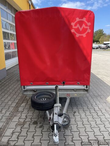 Anhänger mit Pritsche & Plane SARIS PS 1513 Hochlader Plane Auffahrschienen