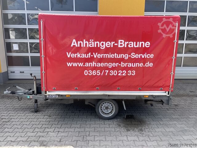 Anhänger mit Pritsche & Plane SARIS PS 1513 Hochlader Plane Auffahrschienen