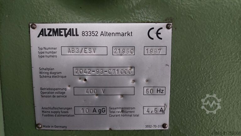 Hochl. Column drilling machine ALZMETALL AB 3 / ESV