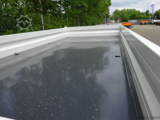 Tipper trailer Möslein TTD 13 Weiß  13 t Tandem 3- Seitenkipper Tieflader-- Neufahrzeug --