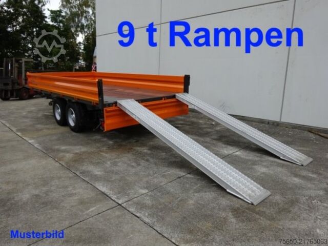 Tipper trailer Möslein TTD 13 Weiß  13 t Tandem 3- Seitenkipper Tieflader-- Neufahrzeug --