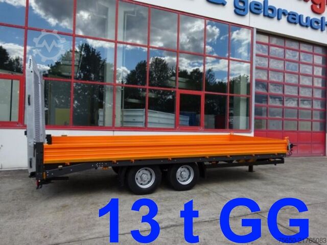 Low loader trailer Möslein TTT 13- 6,28 Orange  Neuer Tandemtieflader 13 t GG