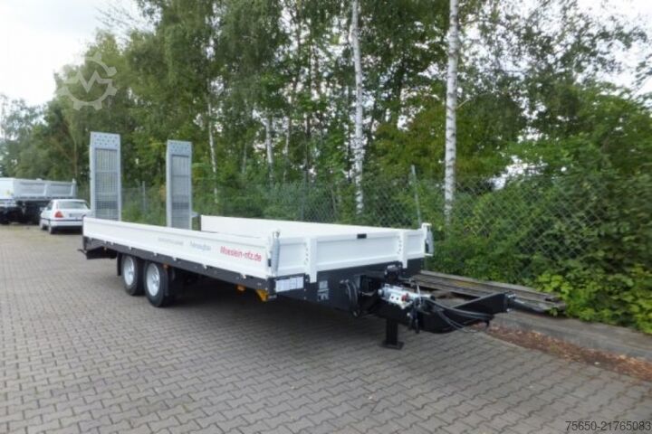 Low loader trailer Möslein TTT 13- 6,28 Orange  Neuer Tandemtieflader 13 t GG