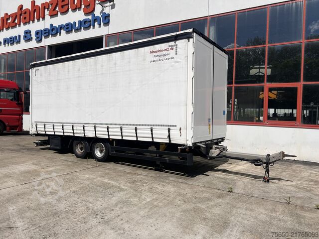 Open trailer with tarp Möslein TPW 105 D Schwebheim  Tandemplanenanhänger durchladbar
