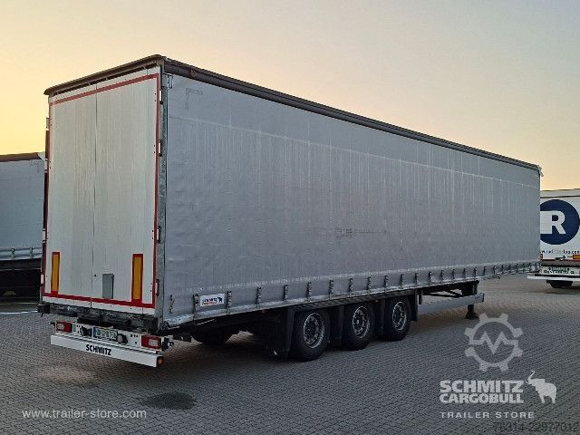 Open semitrailer with tarp Schmitz Cargobull Curtainsider Mega Getränke