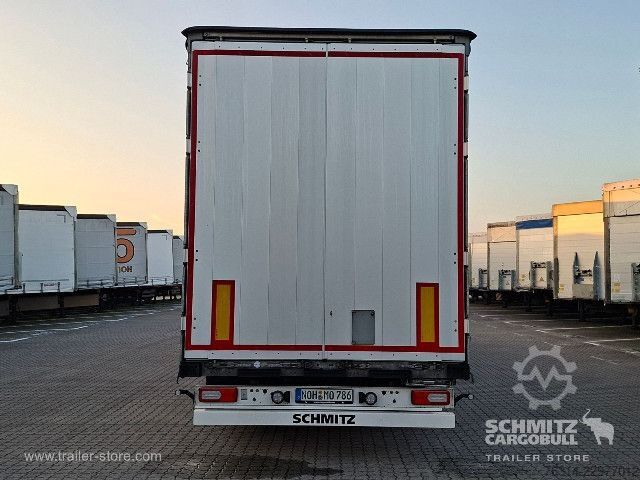 Open semitrailer with tarp Schmitz Cargobull Curtainsider Mega Getränke
