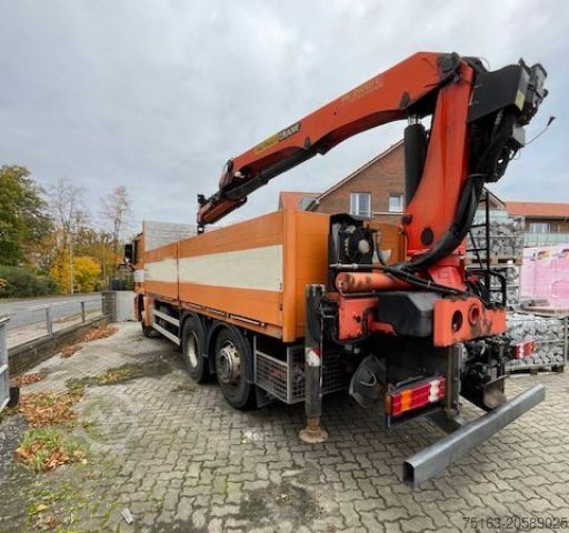 Flatbed truck MERCEDES-BENZ Actros 2541 6x2 Pritsche Heckkran Palfinger PK