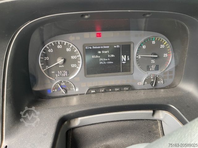 Flatbed truck MERCEDES-BENZ Actros 2541 6x2  Pritsche Heckkran Palfinger PK