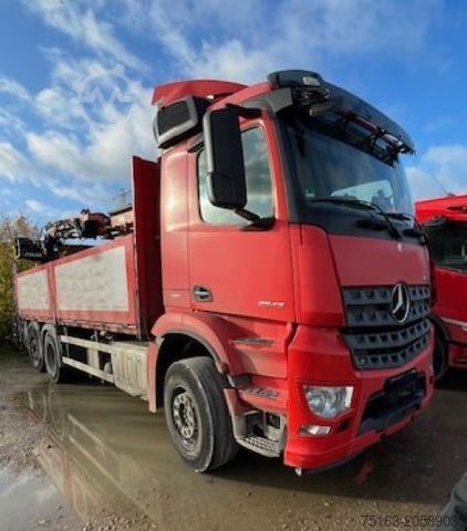 Flatbed truck MERCEDES-BENZ Arocs 2543 L Pritsche Heckkran