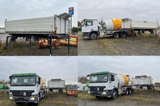 Swap body truck MERCEDES-BENZ Actros 2644 6x4 3-Achs Kipper Mischer+Kipper