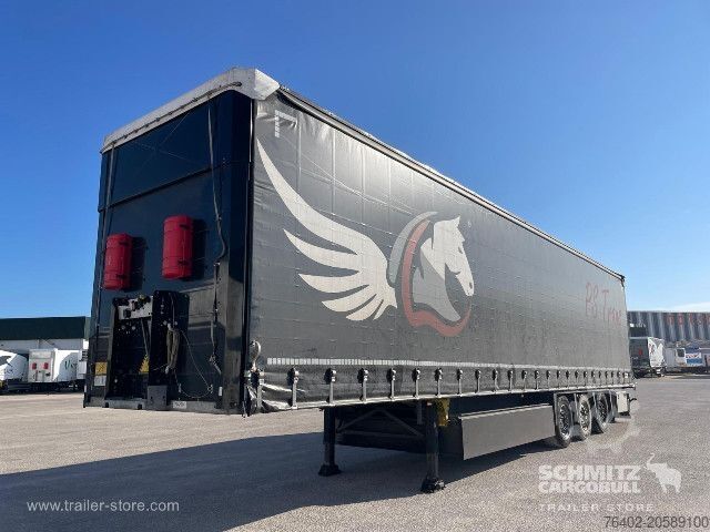 Open semitrailer with tarp Schmitz Cargobull Semitrailer Curtainsider Varios