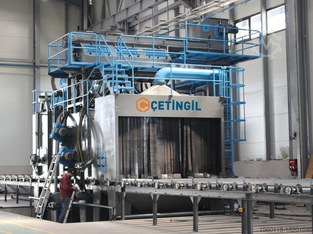 Roller Conveyor Sandblasting Machine CETINGIL SK NEW