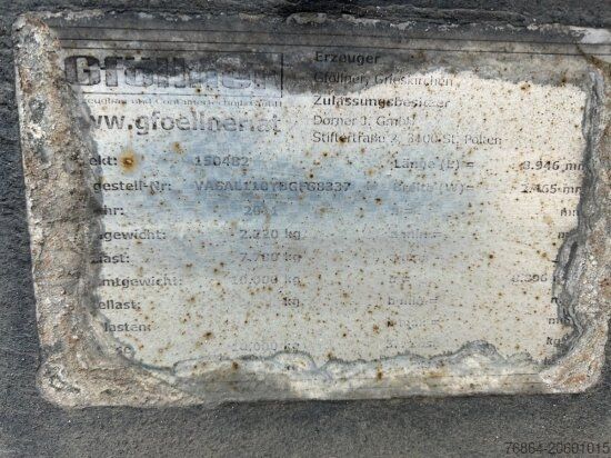 Anhänger-Wechselfahrgestell  GFöLLNER AWE 1-ACHS LAFETTE