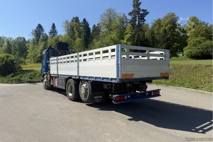 Truck mounted crane Scania R124 470PS 6x2*4 HIAB 220 C-4 / Swiss-Vehicle