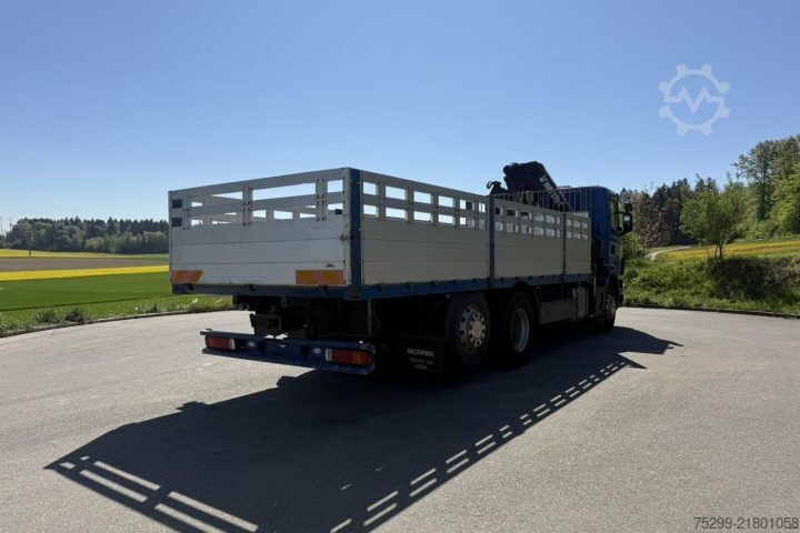 Truck mounted crane Scania R124 470PS 6x2*4 HIAB 220 C-4 / Swiss-Vehicle