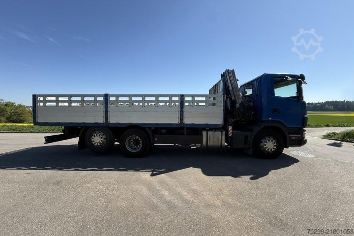 Truck mounted crane Scania R124 470PS 6x2*4 HIAB 220 C-4 / Swiss-Vehicle