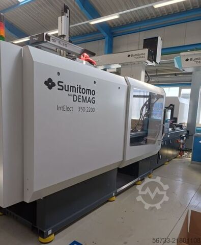 Injection molding machine Sumitomo DEMAG IntElect 2  350/830-2200 mit Roboter-Sys