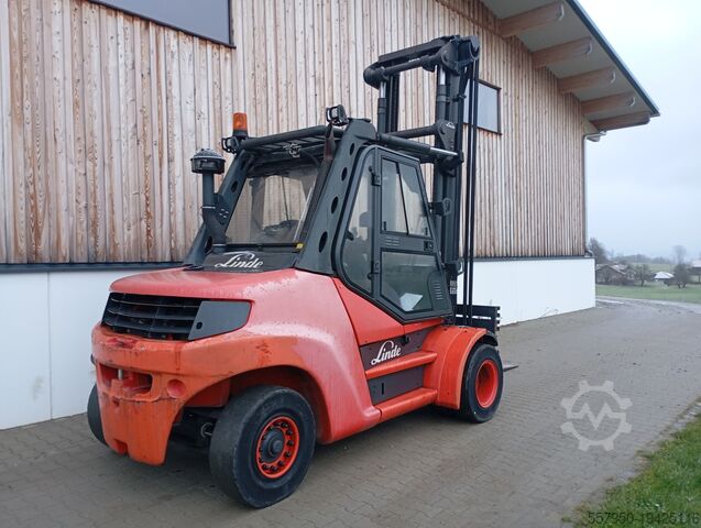4-Rad-Gabelstapler Linde H 80 Diesel Zinkenverstellgerät