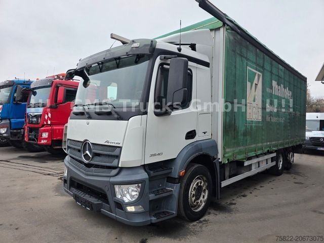 Flatbed truck with tarp MERCEDES-BENZ Antos 2540 / Lenkachse / Load 15,3ton