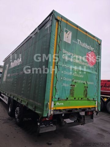 Flatbed truck with tarp MERCEDES-BENZ Antos 2540 / Lenkachse / Load 15,3ton