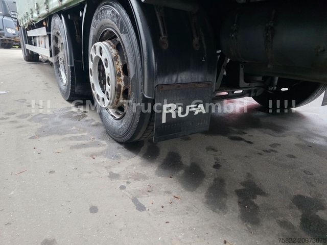 Flatbed truck with tarp MERCEDES-BENZ Antos 2540 / Lenkachse / Load 15,3ton