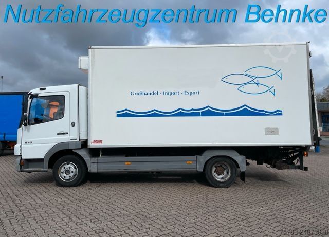 Refrigerator body van MERCEDES-BENZ Atego 818 L/ TK V500-MAX/ seitl. Tür/ LBW 1t