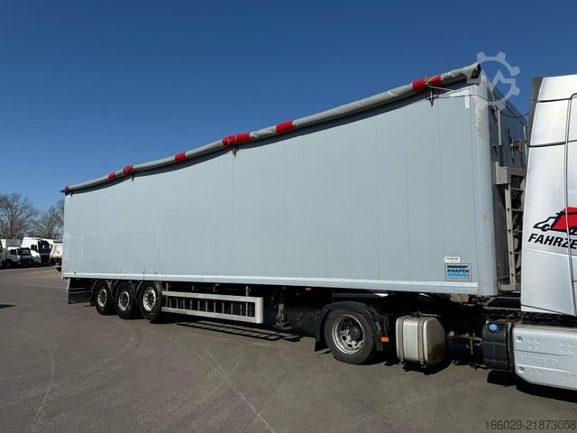 Walking floor semitrailer KNAPEN K100 Schubboden 92m³ 10 mm Boden, top Zustand