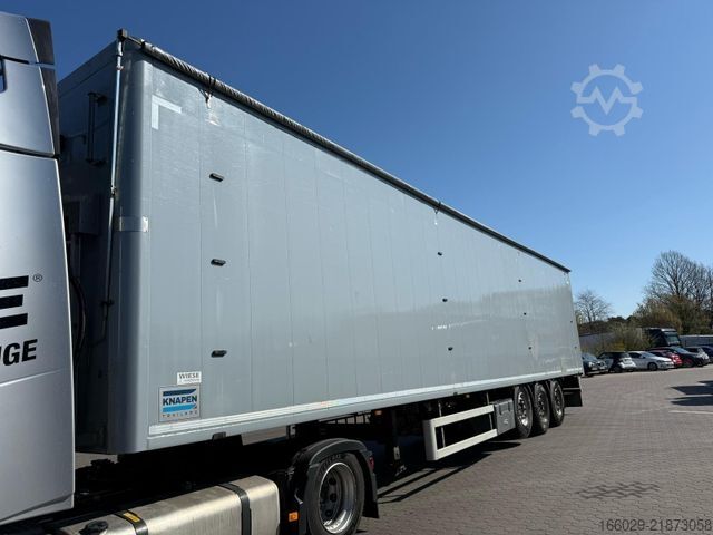 Walking floor semitrailer KNAPEN K100 Schubboden 92m³ 10 mm Boden, top Zustand