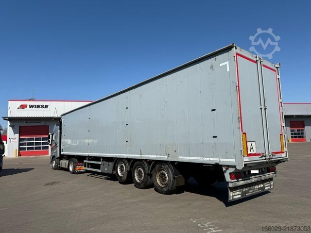 Walking floor semitrailer KNAPEN K100 Schubboden 92m³ 10 mm Boden, top Zustand
