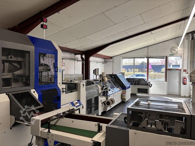 Kolbus hard cover book line BF 527 + FE 604 + DS 391 (2004) Kolbus BF 527 + FE 604 + DS 391