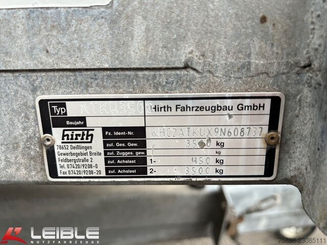 PKW-Anhänger HIRTH ATKU3500*PKW-Anhänger*verzinkt*hydr.Kippung*