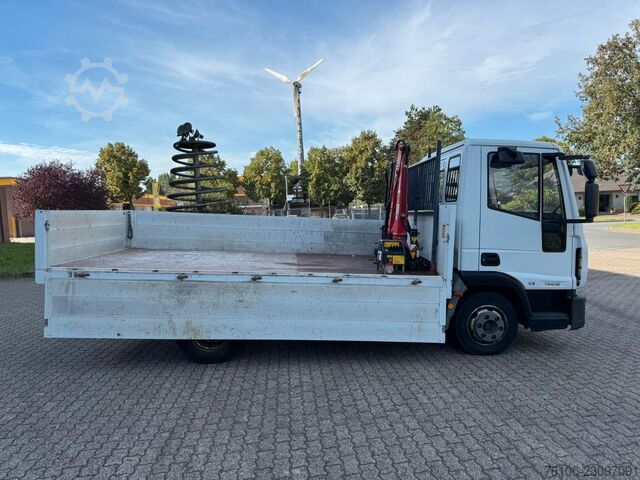 Pick-up van IVECO 75E16 Pritsche mit Kran Fassi