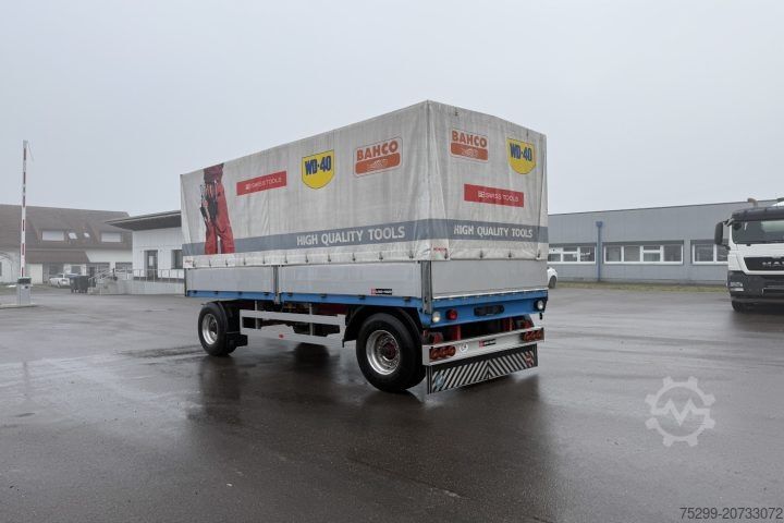 Open trailer with tarp  S-ZAZ-9/18D Plane / Swiss-Vehicle