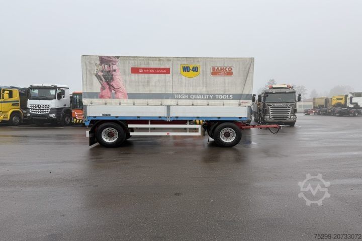 Open trailer with tarp S-ZAZ-9/18D Plane / Swiss-Vehicle