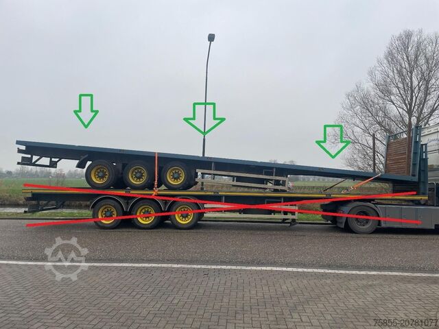 Plattformanhänger Haan OPL45 Heavy Duty (45Ton) / Rungen-Potholes /BPW...